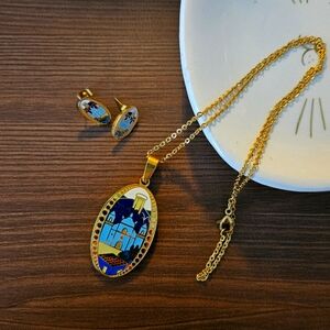 🇭🇳 stainless Jewelry set - inspired in Honduras  (earrings and necklace)